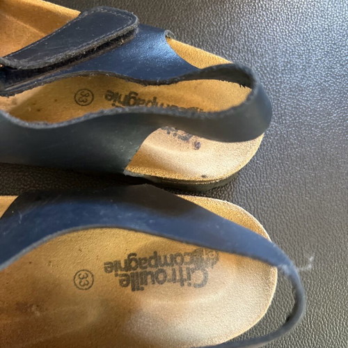 Citrouille et Compagnie sandals for boys size 33 like new, blue