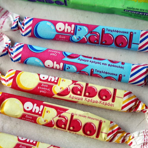 Big Babol gum new, 25 old sealed packs 1980-1990