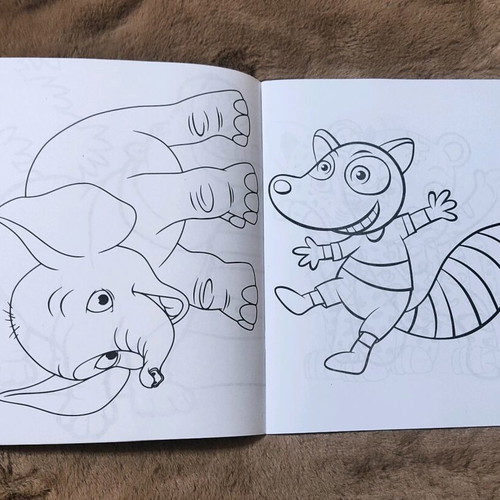 Coloring Book καινούργιο με ζωάκια, 32 σελίδες