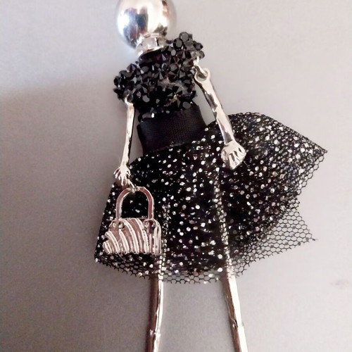 Sfera Collection necklace new with long chain and female figure