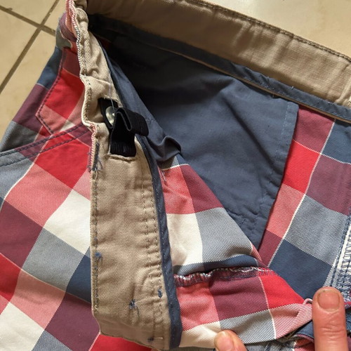 Ativo Teen Fabric Checked Bermuda Like New, Size 164 cm