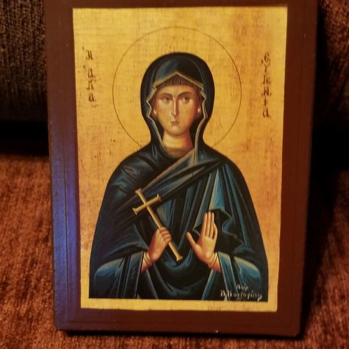 Saint Eugenia icon used in good condition