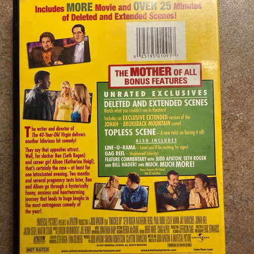 Knocked Up DVD like new, comedy with English subtitles