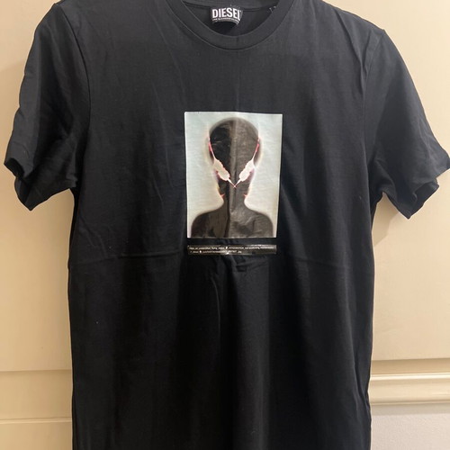 Diesel short-sleeve shirt like new, slim fit, black