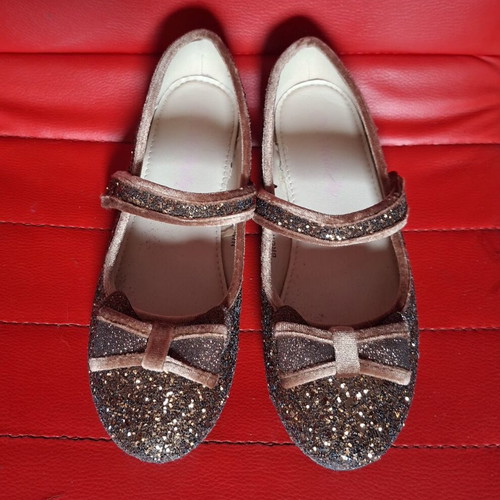 Children's ballerinas size 34 like new with glitter