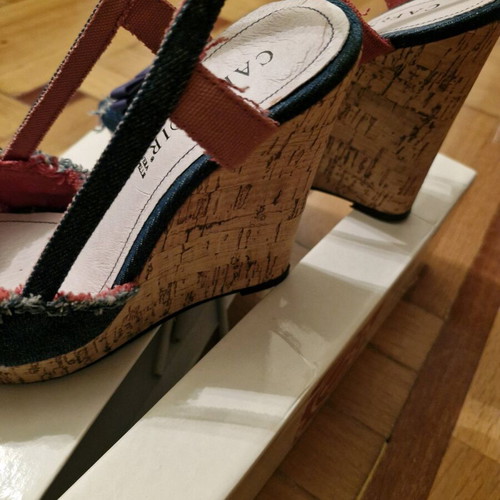 CafeNoir women's platform shoes blue like new, size 36