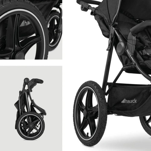 Hauck Runner 2 stroller like new with spare inner tubes gift