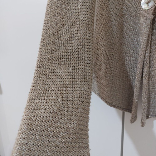 Knit cardigan Mia size M like new, gold beige