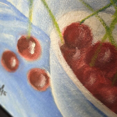 Small painting for dining or kitchen decoration
