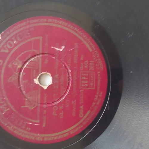 His Master's Voice 78 RPM Record used, Glyky Mou Koritsi tango