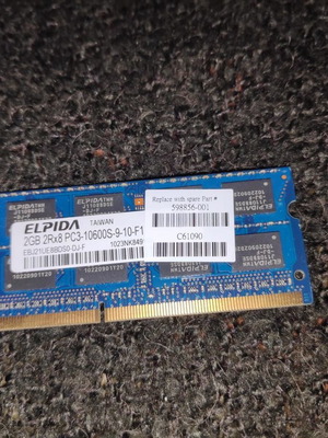 Μνημη RAM So-Dimm 2GB - 1333MHZ  DDR3