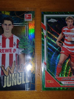 Topps Chrome Bundesliga cards new, Union Berlin and Köln Wild Jungle, 2 pcs