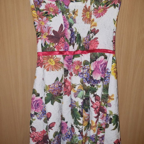 Bellino Floral Brocade Dress Like New Size M