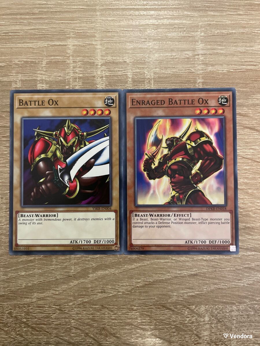 Battle Ox and Enraged Battle Ox cards -  3,50 - Vendora.cy