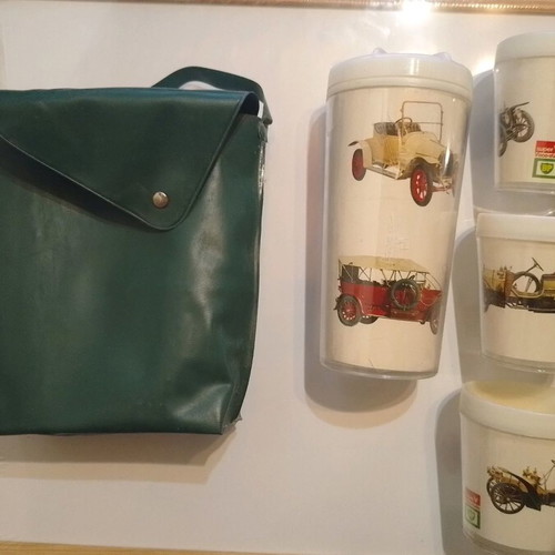 BP shaker and glass set new, rare