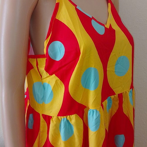 Long colorful balloon dress new, sizes M and L