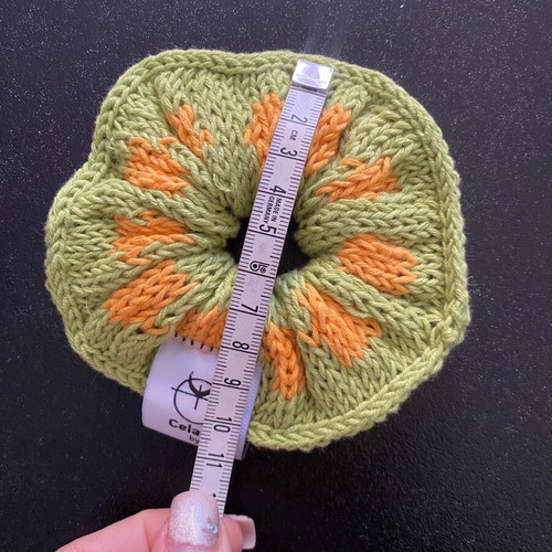 Πλεκτό scrunchie βαμβακερό καινούργιο με διαφορετικό παιχνίδι χρωμάτων