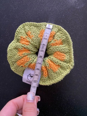 Πλεκτό scrunchie βαμβακερό καινούργιο με διαφορετικό παιχνίδι χρωμάτων