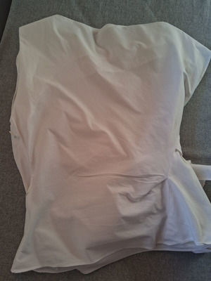 Zara sleeveless shirt, white, size M / 38 / 10