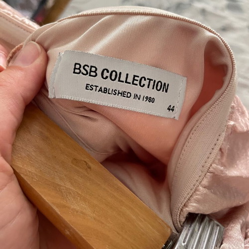 BSB metallic one-piece romper used, grey and pink