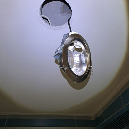 Recessed ceiling lights Φ185 used, set of 7 pieces