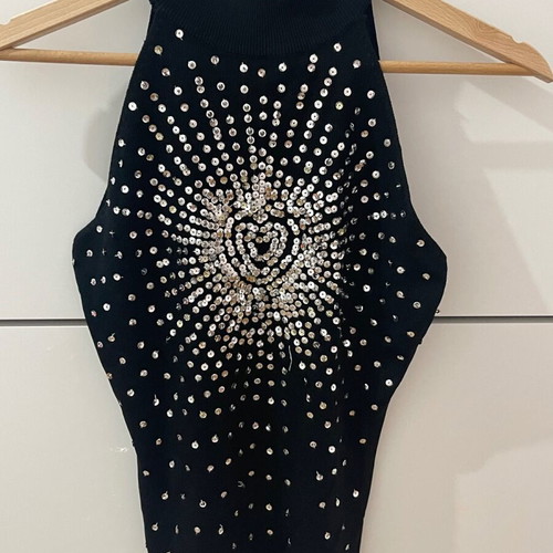 Top used, black, size S