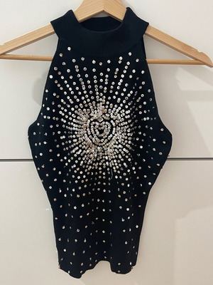 Top used, black, size S