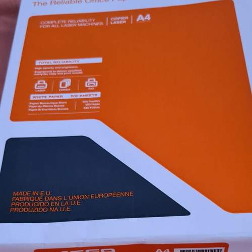 A4 printing paper new, pack of 2 x 500 sheets