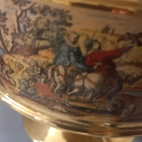 Porcelain cup like new, Italian with gold coating