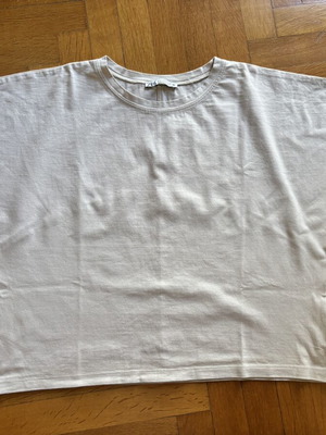 Zara balloon-shaped blouse, beige, size S