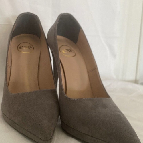 Exe gray suede pumps with 11 cm heel, like new, size 40