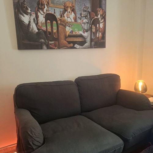 IKEA STOCKSUND two-seater sofa like new in dark green