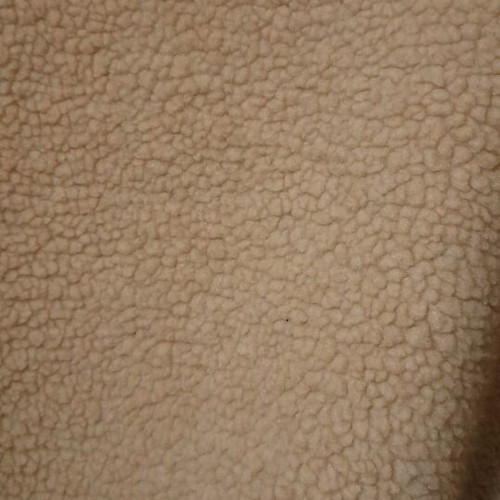 Atmosphere beige coat like new with synthetic fur lining