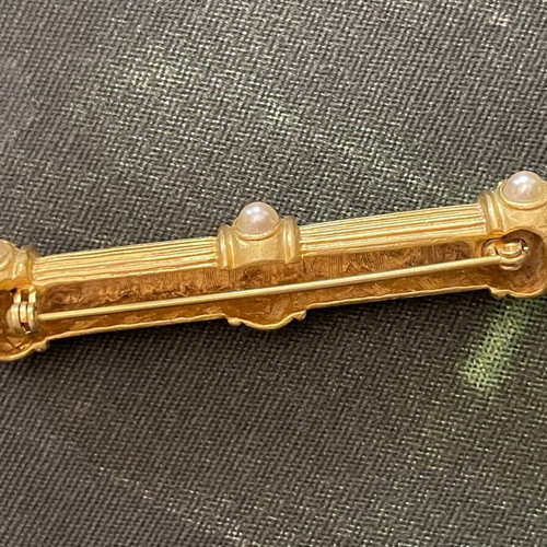 French large brooch like new, custom jewellery vintage
