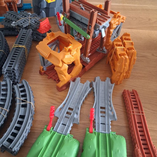Thomas the Tank Engine train collection used with movable bridge and water tower