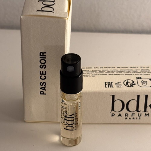 BDK Parfums Pas Ce Soir Eau de Parfum tester 2ml new, 2 samples