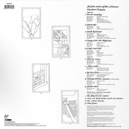 Brian Eno Before and After Science vinyl used, electronic