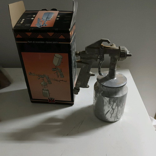 Selena paint spray gun used, 27 cm height, 10 cm diameter