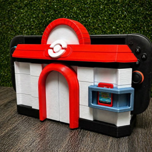 3D Printed Dock Stand for Nintendo Switch 2 with Cartridge Holder and Decorative Design made to order