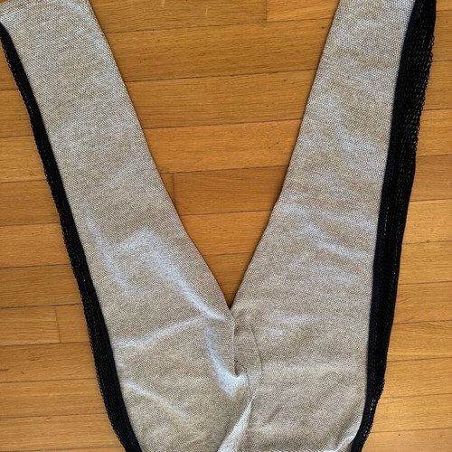Zara gray jumpsuit with black medium
