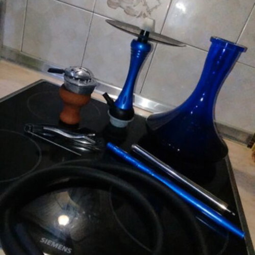 Alpha Hookah Model X Blue Matte full set, like new