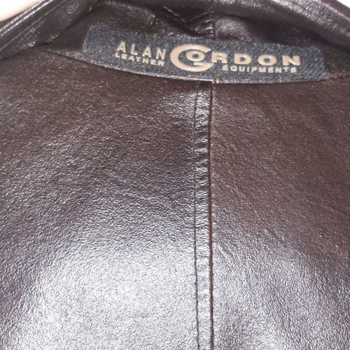 Leather jacket Alan Gordon size L-XL like new, brown