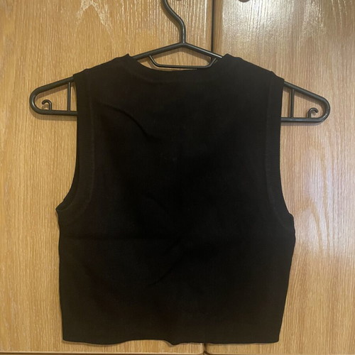 Zara black sleeveless top like new, thin knit