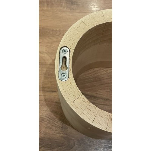 Floating Wall Shelf curved bent design handmade from solid beech wood