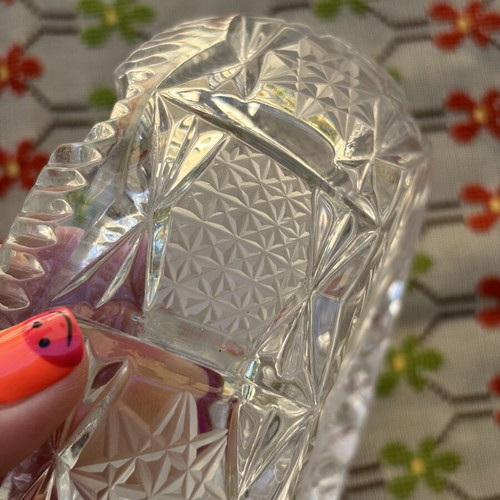 Vintage crystal ashtrays like new, set of 2