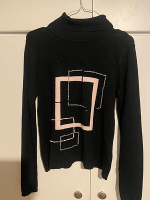 Women's winter blouse black like new, size M