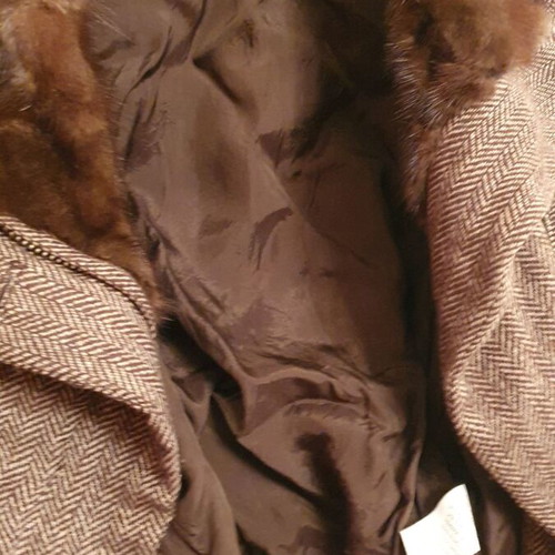 Rococo women's wool vest used, brown, size L