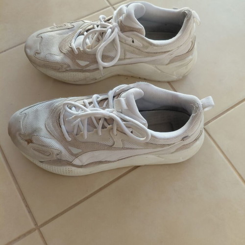 Puma men's sneakers size 46 used, white