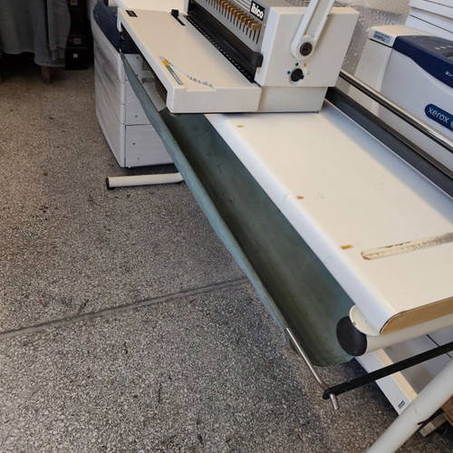 Cutting machine and Ibico spiral binding machine used