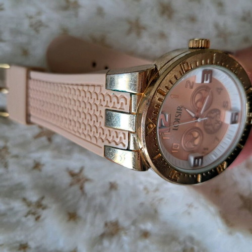 Loisir watch used, beige with thick strap